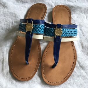 Three tone Tommy Hilfiger flat sandals